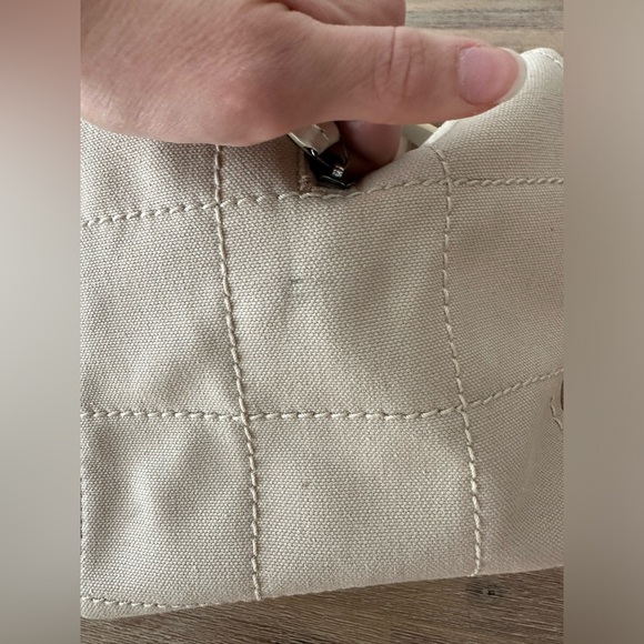 Chanel 2003 Canvas Chocolate Bar Boston Bag - Picture 3 of 8